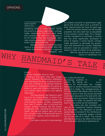 Why Handmaid's Tale Encourages Misogyny